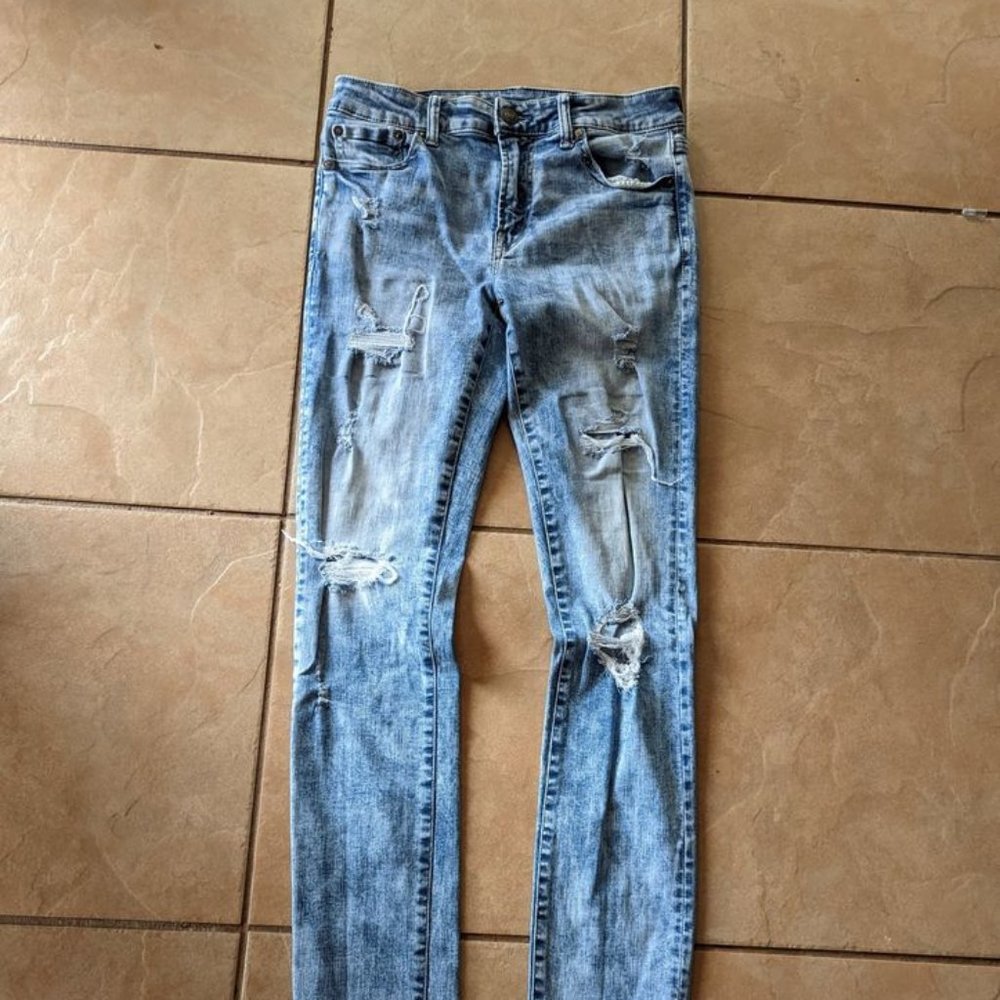 EUC Men's American Eagle Next Level Stretch Young Money Light Wash Jeans 30x36